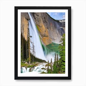 Takakkaw Falls, Canada Majestic, Beautiful & Classic (3) Art Print