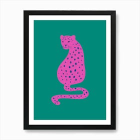 Pink Cheetah Art Print