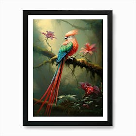 Tropical Symphony: Resplendent Quetzal Wall Decor Art Print