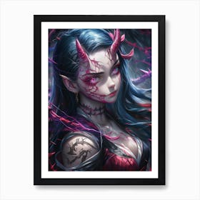 Demon Nezuko Art Print