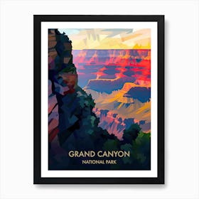 Grand Canyon National Park Travel Poster Matisse Style 4 Art Print