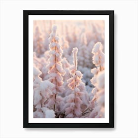 Frosty Botanical Snapdragon 2 Art Print