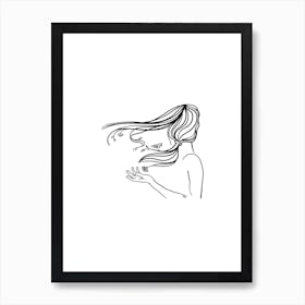 Windy Art Print