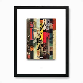 Stephen King - Book Lover Abstract Print -First Edition Covers Affiche