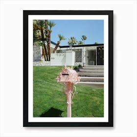 Pink Palm Springs II on Film Art Print