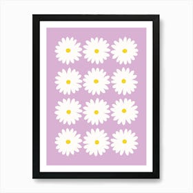 Daisy Purple Art Print