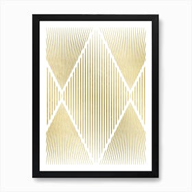 In The Fold Gold Art Print