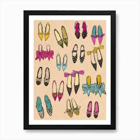 Vintage Shoes Art Print