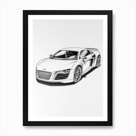 Audi R8 Art Print