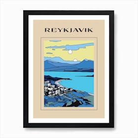 Minimal Design Style Of Reykjavik, Iceland 0 Poster Art Print