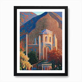 Provo, City Us  Pointillism Art Print