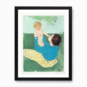 Under The Horse Chestnut Tree, Mary Cassatt Art Print