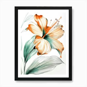 Orange Lily Art Print