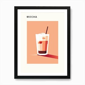 Mocha Coffee Art Print