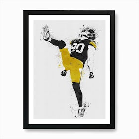 T.J. Watt Art Print