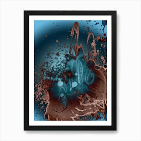 Watercolor Abstraction Post Apocalypse 2 Art Print