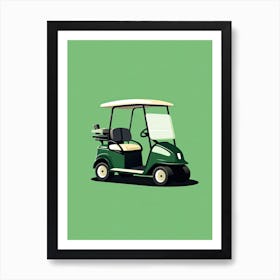 Golf Cart Art Print