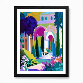 Mirabell Palace Gardens, Austria Abstract Still Life Art Print