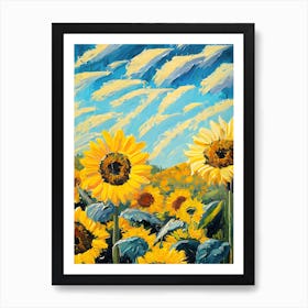 Sunflowers Vincent Van Gogh Painting (8) Art Print
