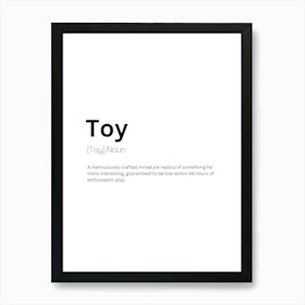 Toy Definition Meaning Art Print