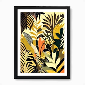 Jungle Pattern 1 Rousseau Inspired Art Print