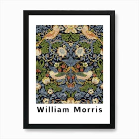 William Morris Floral Illustration 1 Art Print