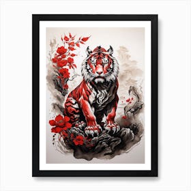 Chinese Tiger Art Print