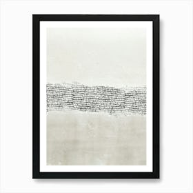 Minimalist Textured Abstract Art Print