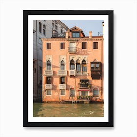 Venice Architecture And Golden Light Art Print