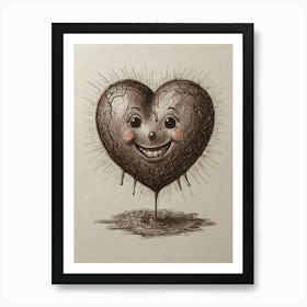 Heart Of Gold 8 Art Print