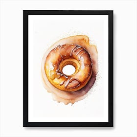 Churro Donut Cute Neon 2 Art Print