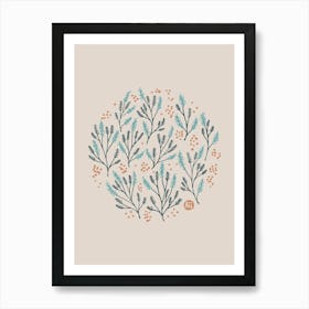 Mimosa's Round Dance [beige] Art Print