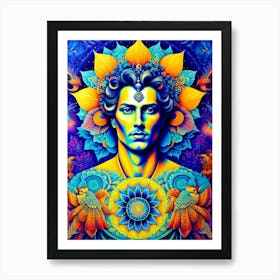 Psychedelic Man 1 Art Print