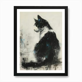 Cat Sitting 2 Art Print