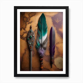 Feather Wand Art Print