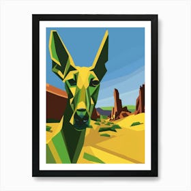 Elk In The Desert Art Print