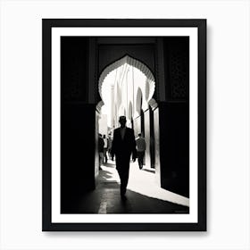 Marrakech, Morocco, Black And White Photography 3 Art Print