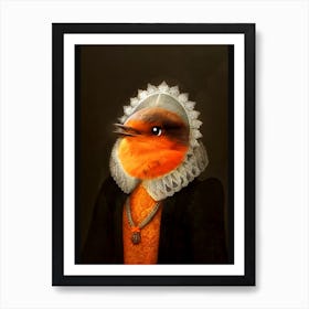 Robine The Bird Pet Portraits Art Print