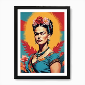 Frida Kahlo Portrait (28) Art Print