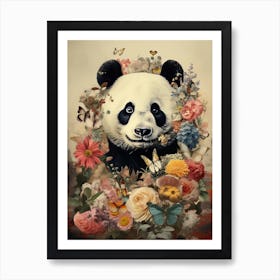 Panda Art In Collage Art Style 3 Poster