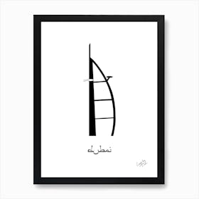 Dubai Burj Al Arab Architecture UAE United Arab Emirates Art Print