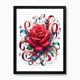 Red Rose 18 Art Print