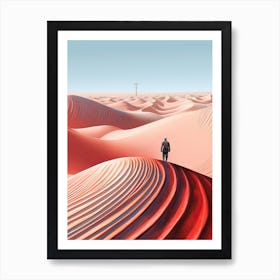 Dune Fan Art Pink Art Print