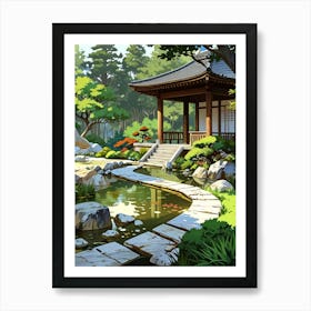 Japanese Garden 4 Art Print