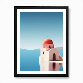 Church in Santorini Art Print