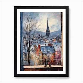 Winter Cityscape Edinburgh Scotland 4 Art Print