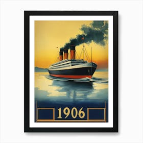 Aihrgdesign A Vintage Travel Poster Of A Luxury Steamship Sai A7a0ace0 Bce2 48b0 80f3 39a4c821d832 1 Poster