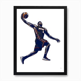 James Dunking Art Print