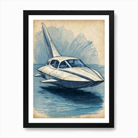 Futuristic Jet Art Print