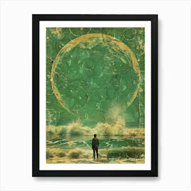 Man On The Beach Art Print